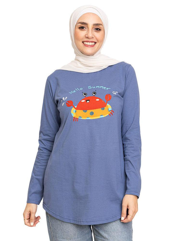 Jeans Printed Long - Sleeve Design 55 - Khotwh